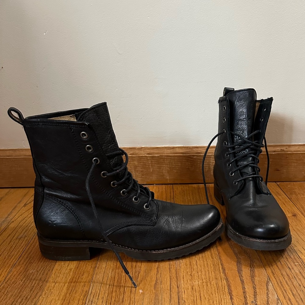Frye Veronica combat boots!